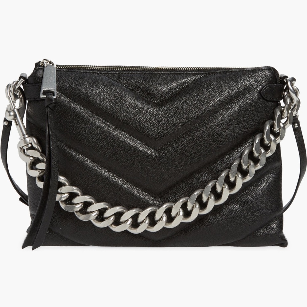 Edie Maxi Chevron Leather Bag by Rebecca Minkoff